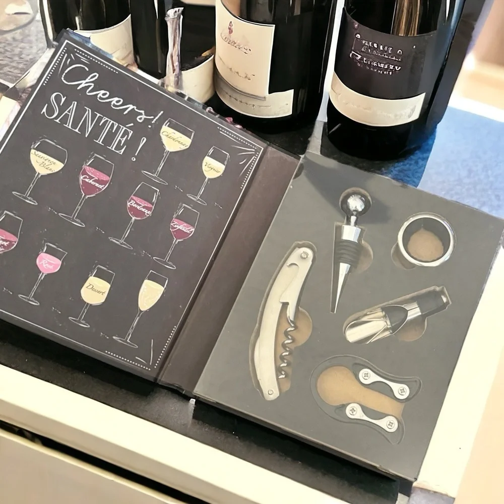 🍇 5-Piece Wine Tool Set - NEW, Unopened with Slight Box Damage 🍷 Wine Opener